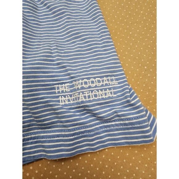 Peter Millar Pilot Mill Polo Mens Medium Pima Cotton Blue Striped Soft - Picture 7 of 11